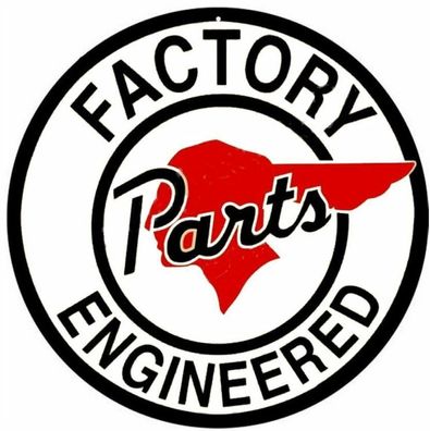 Pontiac Factory engineere Parts US Schild 30 cm Durchmesser V8 Muscle Car GTO