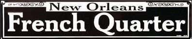 US Strassenschild New Orleans Bourbon Street French Quarter Easy Street 60x12