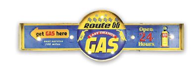 LED Schild Route 66 Last Chance Gasoline