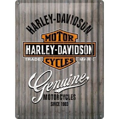 Blechschild: Harley Davidson Metal Wall - 30x40 ovp (Gr. 40x30 cm)