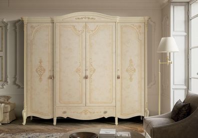 Kleiderschrank Schrank Barock Stil Holz Möbel Klassische Schlafzimmer Schränke