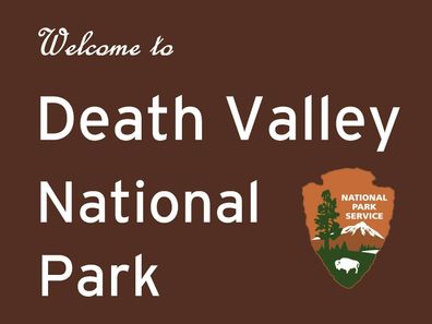 US Strassenschild Welcome to Death Valley Nationalpark- 78x58 cm