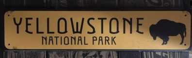 US Strassenschild Yellowstone National Park - 45 x 10 cm USA