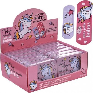 coole Pflasterdose Das magische Einhorn - 24 Pflaster mit Aufdruck magic Unicorn