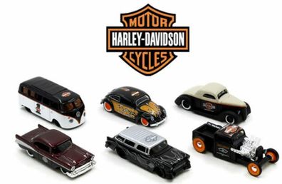 Harley Davidson Custom Cars Fahrzeuge 1:64 Bulli Bel Air Hot Rot Nomad Coupe