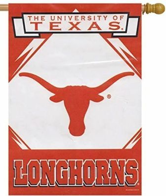 TEXAS Longhorns Banner Vertical Flag Größe 68x94 cm aus den Staaten USA