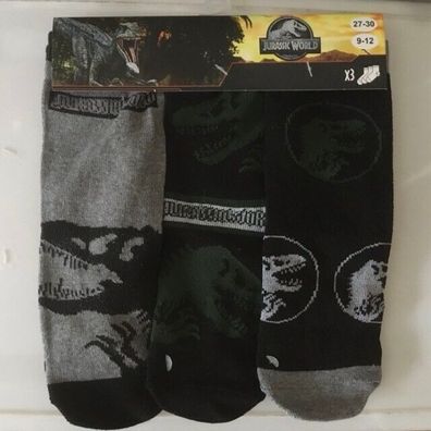 Jurassic World Sneakersocke 3er-Pack Gr 23-34-48%Baumwolle50%Polyester2%Elasthan