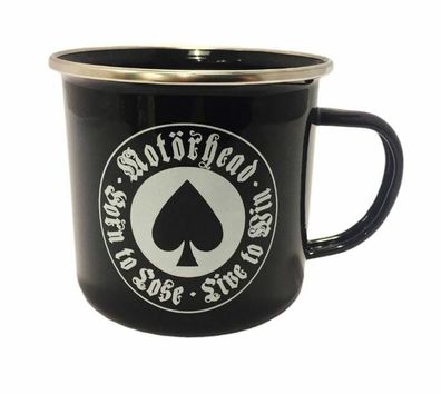 Motörhead Emaille Becher Born To Lose Kaffee Tee Whiskey Becher Mug Tasse