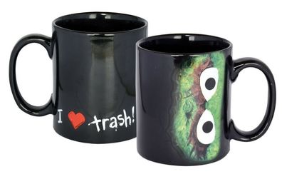 Sesamstrasse Tasse Oscar - i love Trash Kaffee Tee Tasse Becher Krümelmonster