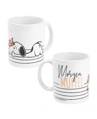 Peanuts Tasse Snoopy Morgenmuffel - Keramik Kaffeetasse Tee