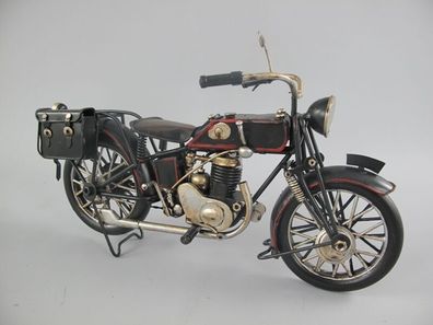 Blechmodell: Oldtimer Bike Motorrad 28 cm - Retro Style