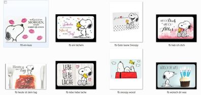 Peanuts Snoopy Woodstock Frühstücksbrettchen - mehr als 15 Motive