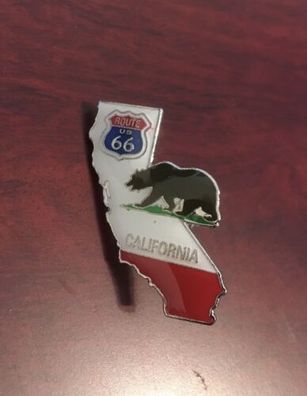 Route US 66 California State Metall/Emaille Ansteck Pin Button