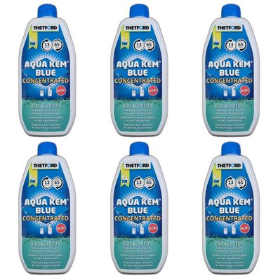 25,93EUR/1l 6 x Thetford Aqua Kem Blue Konzentrat Eucalyptus Sanitärzusatz 780ml