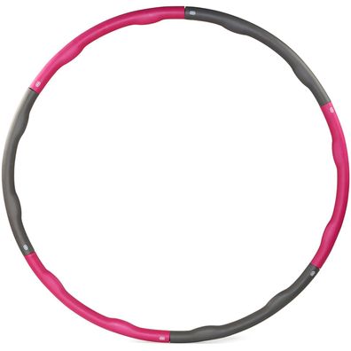 Sporttrend 24 - Gymnastikreifen 1,8kg grau/pink | Fitness Reifen