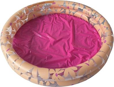 Swim Essentials Swimming Pool 100 cm Pink Blumen 100 x 20 cm