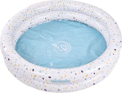 Swim Essentials Swimming Pool 100 cm Terrazzo Weiß 100 x 17 cm