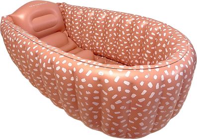 Swim Essentials Baby Badewanne Rot / /eiß mit Punkte 90 x 55 x 30 cm