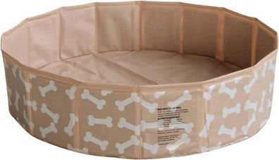 Swim Essentials Hunde Pool Beige Knochen 80 cm