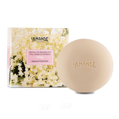 L'Amande Petali di Sambuco Polvere d'Ambra Seife 150 g
