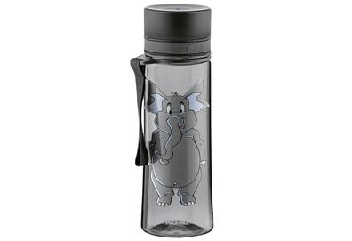 Profino Trinkflasche Infuze 350ml grau mit Print Elefant