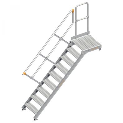 Layher 112 Treppe mit Plattform 45EUR 600mm 9 Stufen