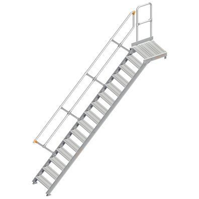 Layher 112 Treppe mit Plattform 45EUR 600mm 15 Stufen