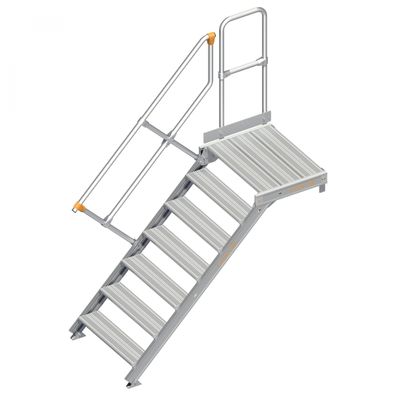 Layher 112 Treppe mit Plattform 45EUR 800mm 7 Stufen