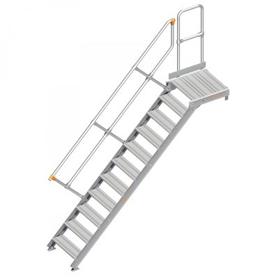 Layher 112 Treppe mit Plattform 45EUR 600mm 11 Stufen