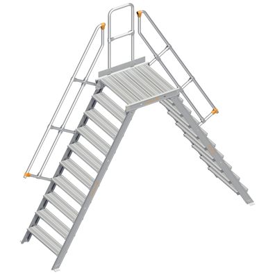 Layher 114 Übergang stationaer 60EUR 800mm 10 Stufen