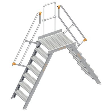 Layher 114 Übergang stationaer 60EUR 600mm 7 Stufen