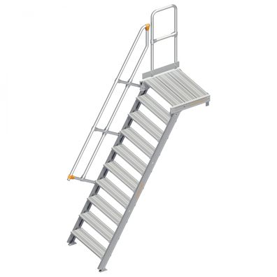 Layher 112 Treppe mit Plattform 60EUR 800mm 10 Stufen