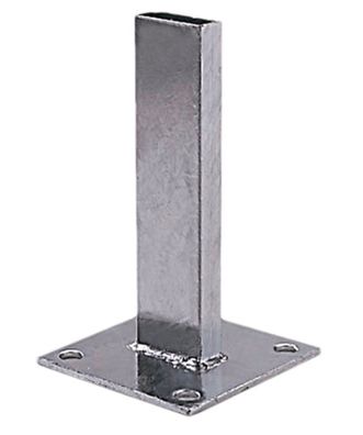 Euroline Fusplatte Edelstahl