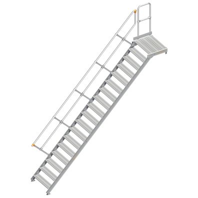 Layher 112 Treppe mit Plattform 45EUR 800mm 18 Stufen