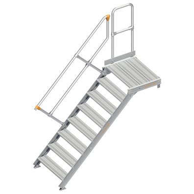 Layher 112 Treppe mit Plattform 45EUR 800mm 8 Stufen