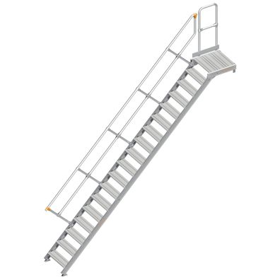 Layher 112 Treppe mit Plattform 45EUR 600mm 18 Stufen