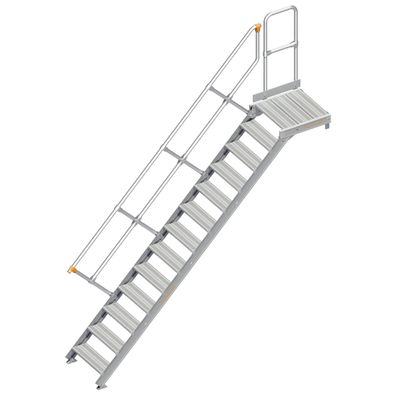 Layher 112 Treppe mit Plattform 45EUR 600mm 13 Stufen