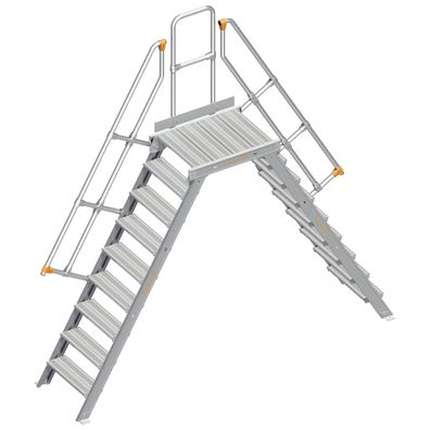 Layher 114 Übergang stationaer 60EUR 600mm 9 Stufen