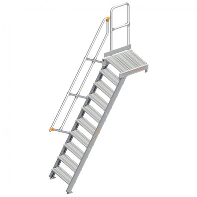 Layher 112 Treppe mit Plattform 60EUR 600mm 10 Stufen