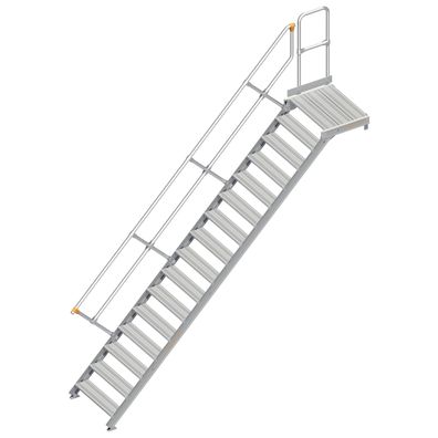 Layher 112 Treppe mit Plattform 45EUR 800mm 16 Stufen