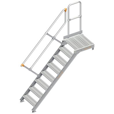 Layher 112 Treppe mit Plattform 45EUR 600mm 8 Stufen