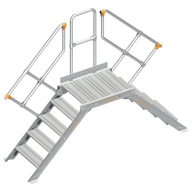 Layher 114 Übergang stationaer 45EUR 600mm 5 Stufen