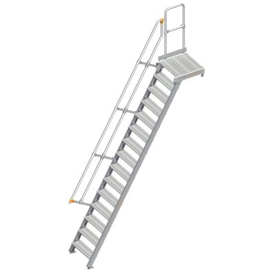 Layher 112 Treppe mit Plattform 60EUR 600mm 15 Stufen