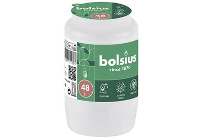 Bolsius Kompolicht ohne Palmöl Nr. 3 weiß