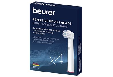 BEURER Ersatzköpfe Sensitive elektrische Zahnbürste 4er Pack