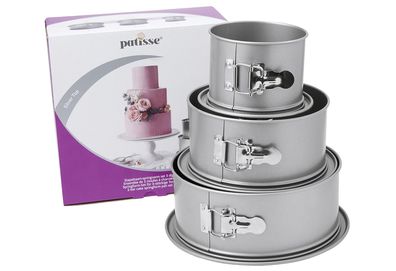 Patisse Springform Set ( Ø12cm,18cm,22cm H8,5cm) für 3-stöckige Torte