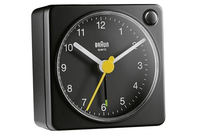 BRAUN Quarz Reisewecker BC02XB mit Lichtfunktion schwarz