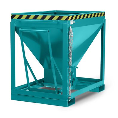 RR Industrietechnik Silowagen Typ RSL 600dm3 stationaer RAL 5018 Tuerkisblau