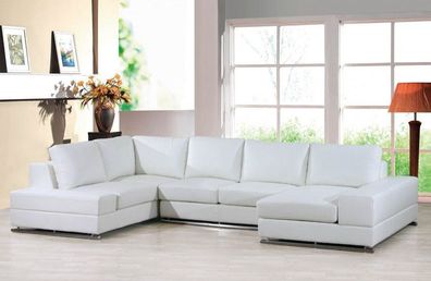 Ecksofa Polster Couch Sofa Wohnlandschaft Sitz Eck Garnitur Leder Textil PH200