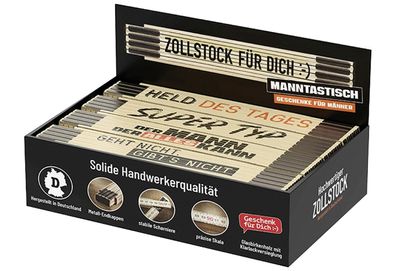 LA VIDA Zollstock "Mann" 16er Display 410997